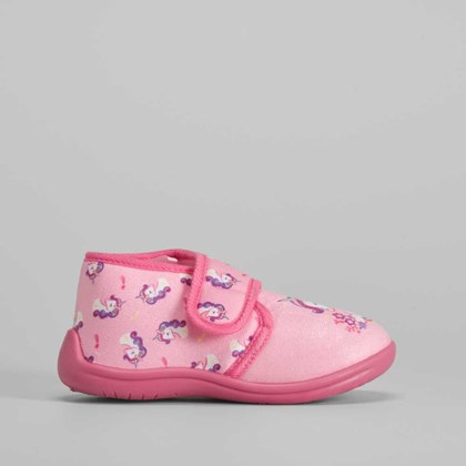 Zapatilla casa unicornio rosa OLYNE