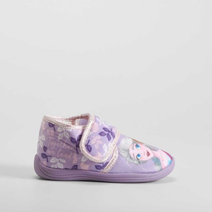 Zapatilla casa cerrada velcro lila FROZEN