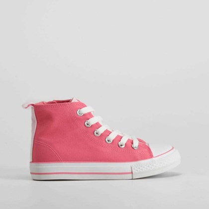 Zapatilla alta rosa con cordones OH GIRL!