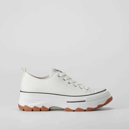 Zapatilla plataforma blanca suela gruesa OH GIRL!