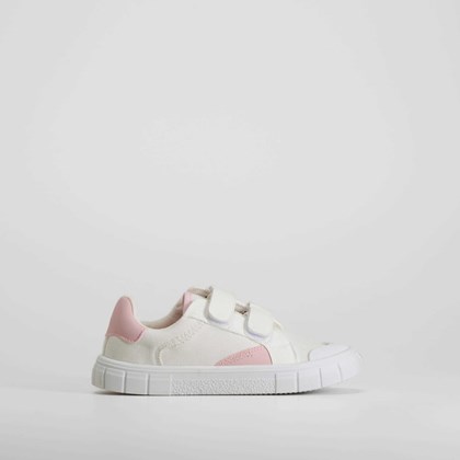 Zapatilla lona velcro blanca OH GIRL!