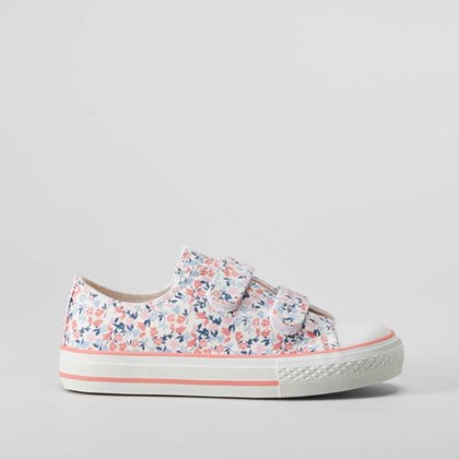 Zapatilla lona velcros flores multicolor OH GIRL