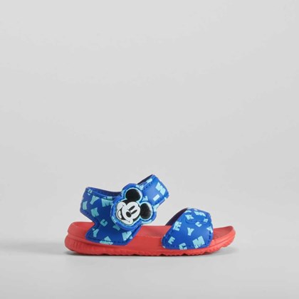 Chancla de playa velcro bebé azul  MICKEY