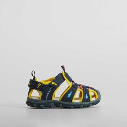 Sandalia deportiva bebé amarilla y azul BACHE