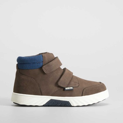 Botín marrón doble velcro SEVEN FIVE