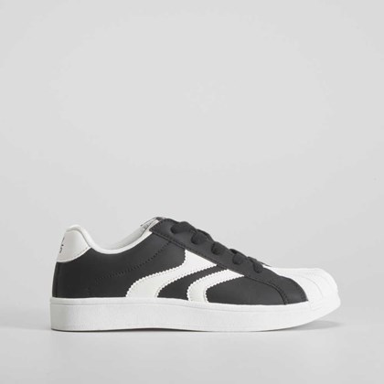 Deportiva casual negra y blanca SEVEN FIVE