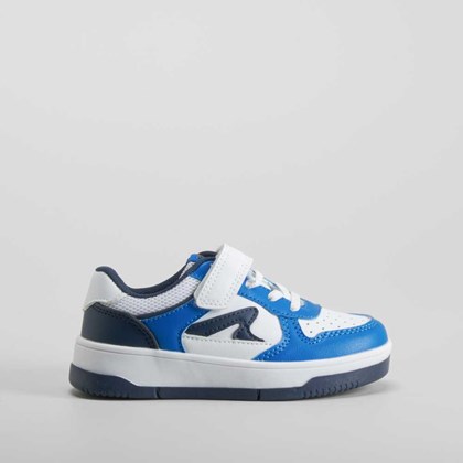 Deportiva infantil blanca y azul SEVEN FIVE