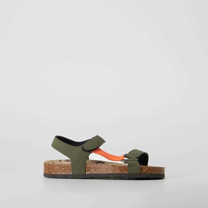 Sandalia bio bicolor verde SEVEN FIVE