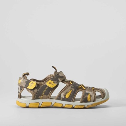 Sandalia californiana deportiva kaki SEVEN FIVE