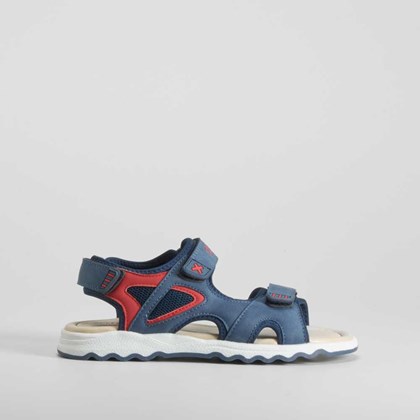 Sandalia casual velcro juvenil azul SEVEN FIVE