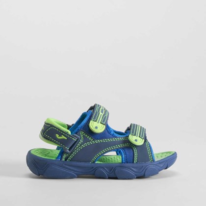 Sandalia deportiva marino y lima JOMA