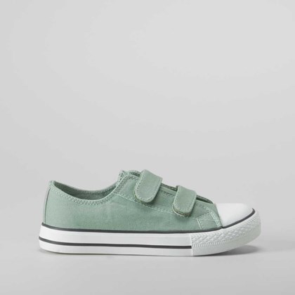 Zapatilla de lona verde SEVEN FIVE