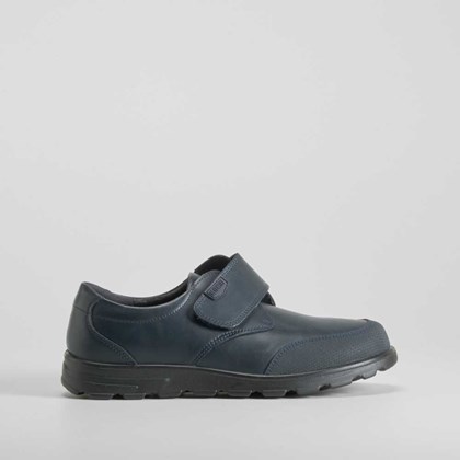 Zapato colegial azul velcro piel SEVEN FIVE