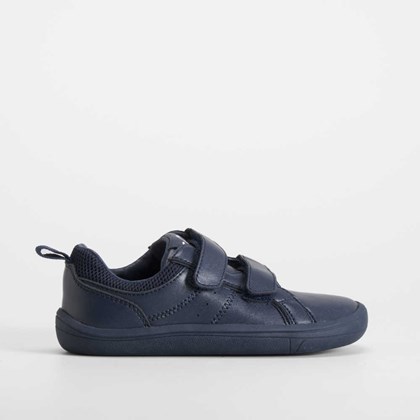 Zapato colegial barefoot piel azul COMFEET KIDS