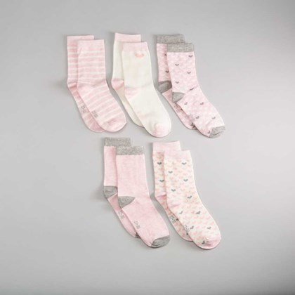 Pack calcetines rosa estampados BACHE