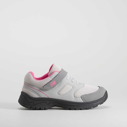 Deportiva trekking juvenil gris y rosa UTWO