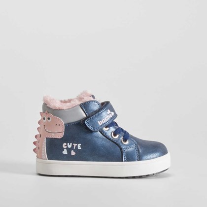 Botín deportivo dino bebé rosa BACHE