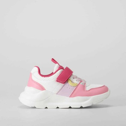 Zapatilla deportiva rosa cierre velcro XTI