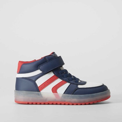 Deportiva luces alta casual azul marino SEVEN FIVE