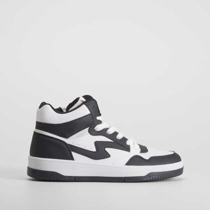 Deportiva basket blanca y negra SEVEN FIVE