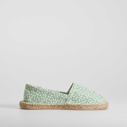 Alpargata estampada verde COCONUT