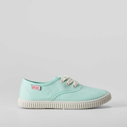 Zapatilla lona verde menta OH GIRL