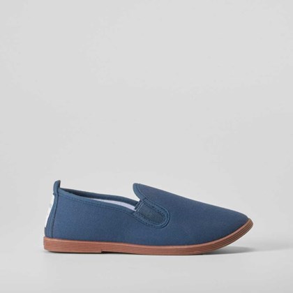 Zapatilla kung fu azul marino SEVEN FIVE