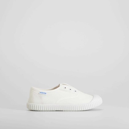 Zapatilla lona puntera blanca SEVEN FIVE