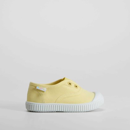 Zapatilla lona puntera bebé amarillo BACHE