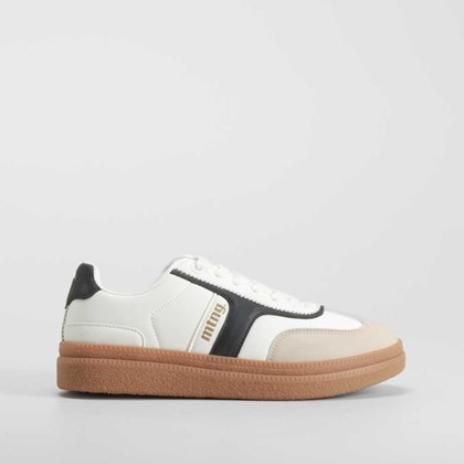 Zapatilla urbana flatform blanca MUSTANG