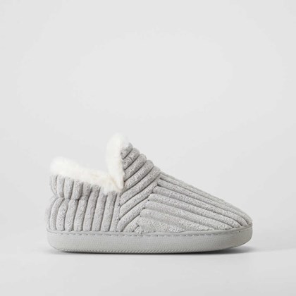 Zapatilla botín pana gris OLYNE