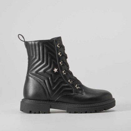 Bota estrella infantil negra OH GIRL