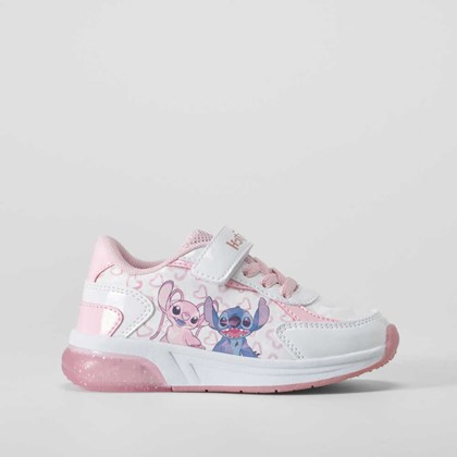 Deportiva de luces color blanco STITCH