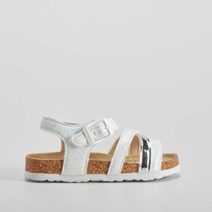 Sandalia bio con tiras blanca OH GIRL