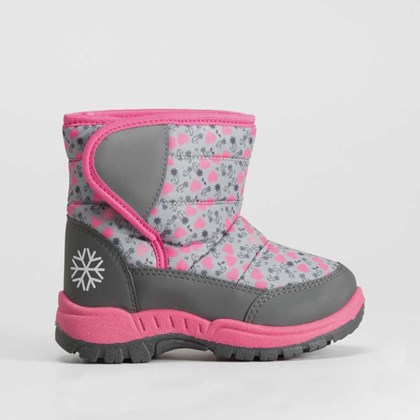 Bota nieve estampada gris UDOK