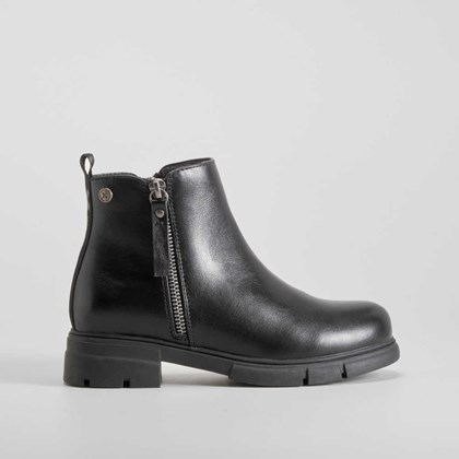 Botín piso dentado negro XTI