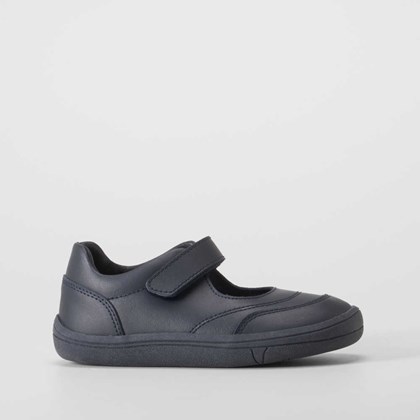 Mercedita colegial barefoot piel azul COMFEET KIDS