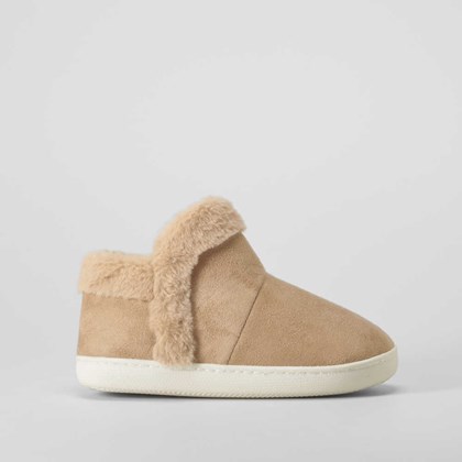 Zapatilla botín pelo beige OLYNE