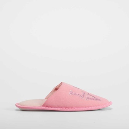 Zapatilla casa LOVE glitter rosa OLYNE