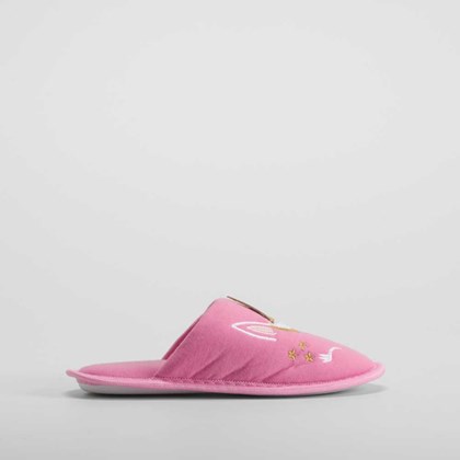 Zapatilla casa unicornio glitter y rosa OLYNE