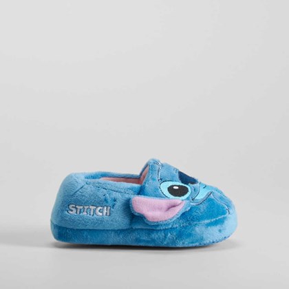 Zapatilla casa cerrada azul STITCH