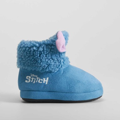 Zapatilla casa bota azul STITCH