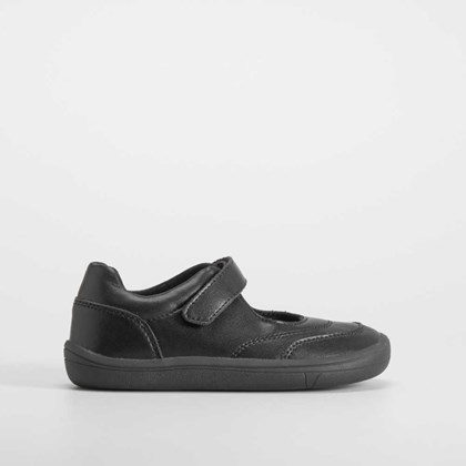 Zapato colegial barefoot piel negro COMFEET KIDS