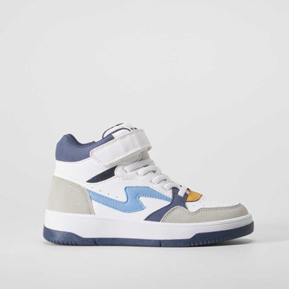 Deportiva basket blanca y azul SEVEN FIVE