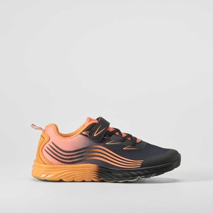 Deportiva running fluor negra UTWO