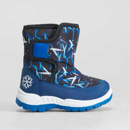 Bota nieve estampada azul UDOK