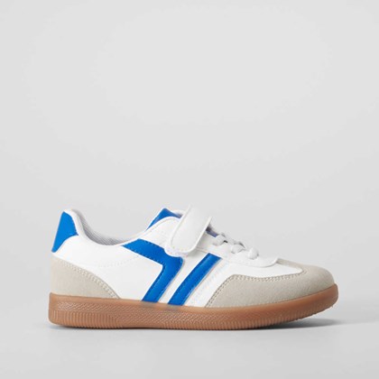 Deportiva retrofutbol infantil blanca SEVEN FIVE