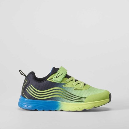 Deportiva running infantil fluor azul UTWO