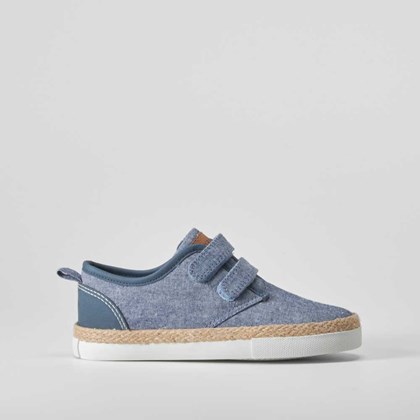 Zapatilla lona blucher azul SEVEN FIVE