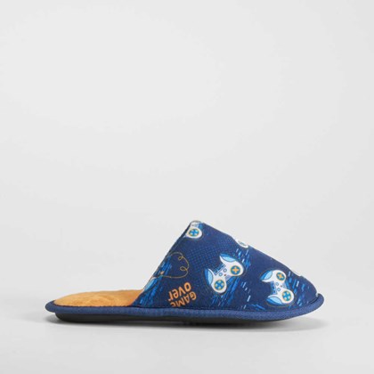 Zapatilla casa videogames azul OLYNE